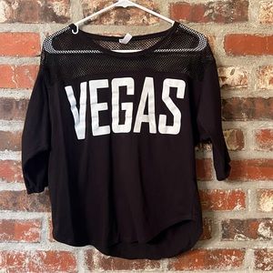 Las Vegas Semi-Cropped Mesh/T-shirt